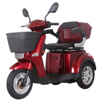 500W-800W Disabled 3 Wheel Mobility Scooter with Deluxed Seat and Basket