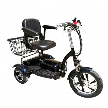 500W Lead-Acid Electric Tricycle, Ce Approved 3 Wheel Electric Scooter with Rear Basket (TC-013A)